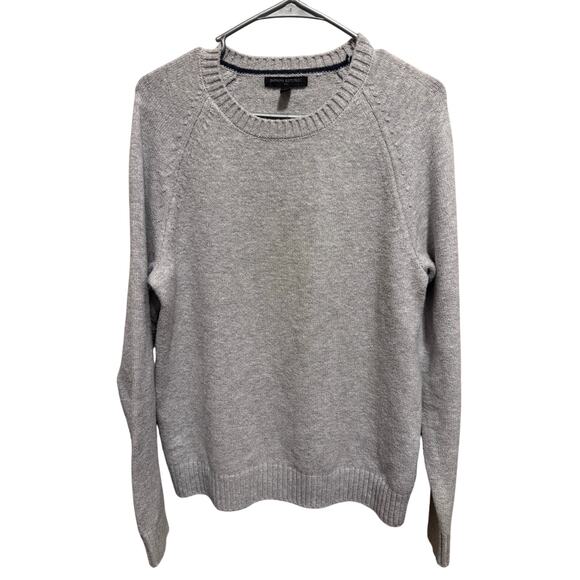 Banana Republic Men's Gray Long Sleeve Crew Neck Pullover Sweater Size Medium - Picture 1 of 9